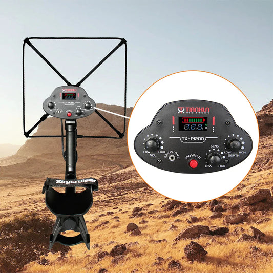 Professional adjustable height metal detector.Detection depth up to 2.8M, adjustable sensitivity, high precision,Rechargeable Peaceful Pleasures Health and Wellness
