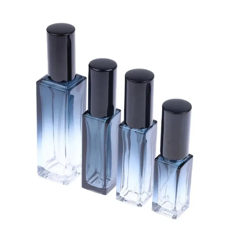 Perfume Spray Bottle Gradient Blue Travel Cosmetic Refillable