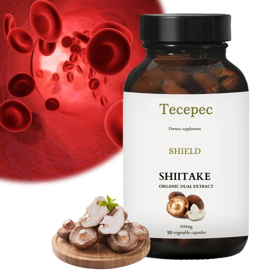 Shiitake Mushroom Extract Capsules - Immune Support Supplement, Heart Health, Memory, Focus, and Overall Well-Being Peaceful Pleasures Health and Wellness