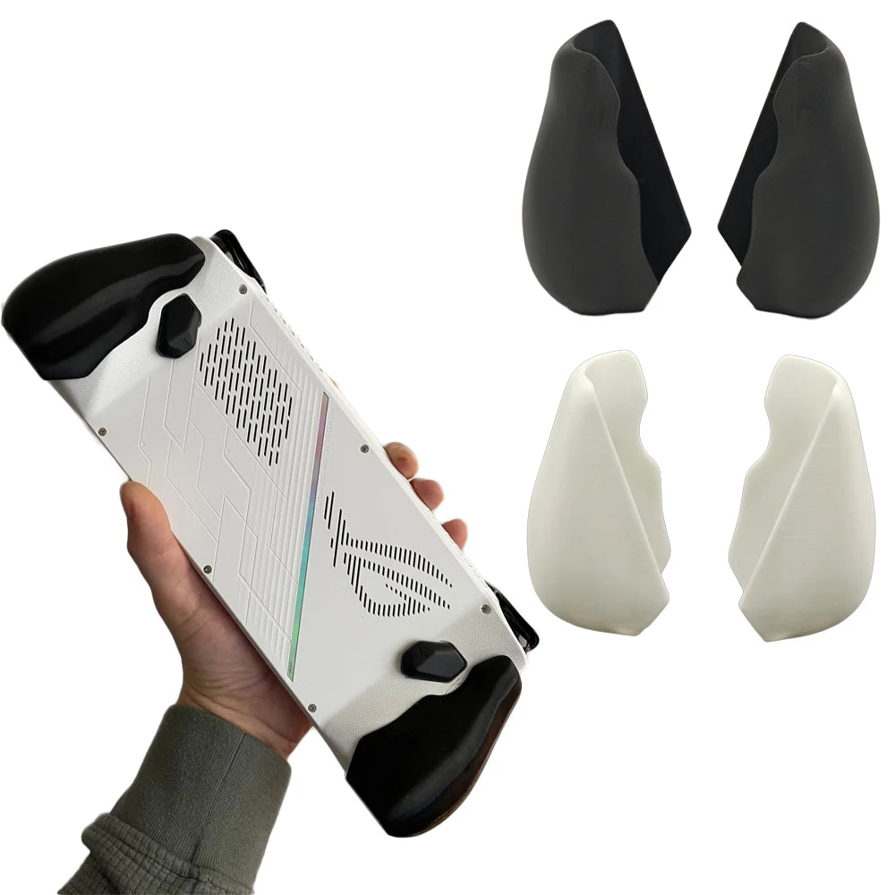 White/Black Modified Grip For Asus Rog Ally Modified Grip Gamepad Good Grip Enhance Manual Comfort 1Pair Peaceful Pleasures Health and Wellness