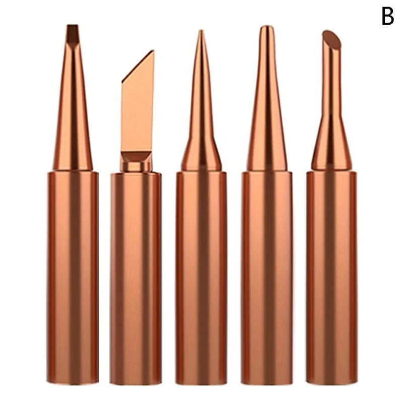 5Pcs I+B+K+2.4D+3C Soldering Iron Pure Copper 900M Soldering Iron Head Set Inside Hot Bare Copper Electric Soldering Iron Tip Peaceful Pleasures Health and Wellness B