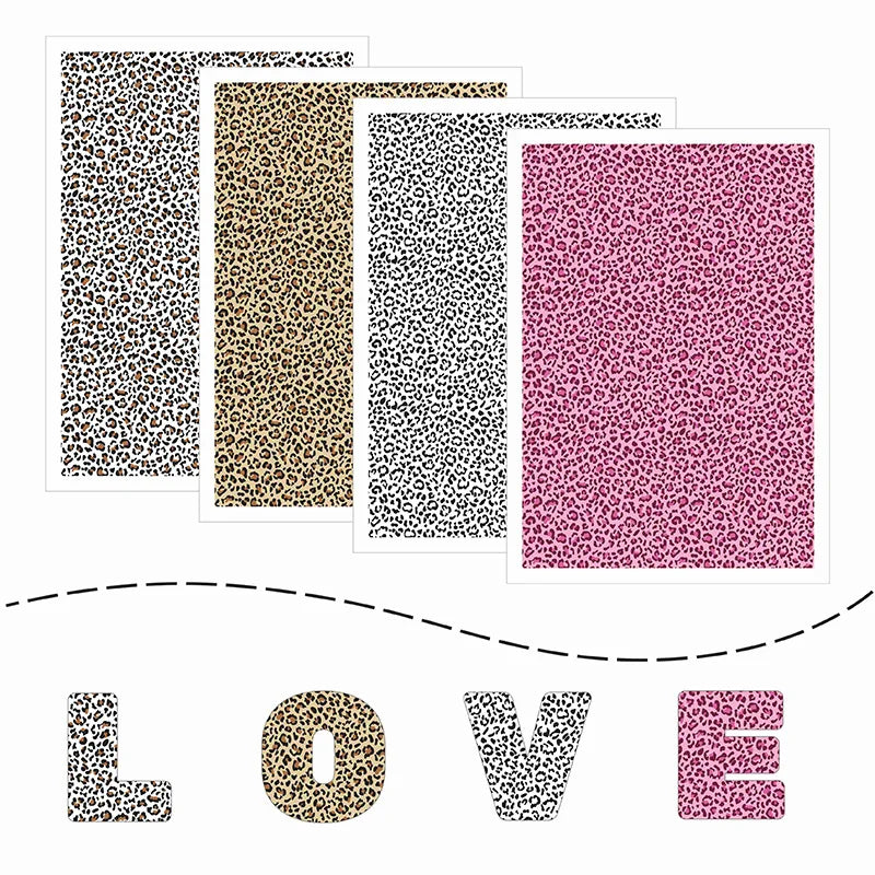 Leopard Print Water Transfer Paper for Polymer Clay Jewelry Making