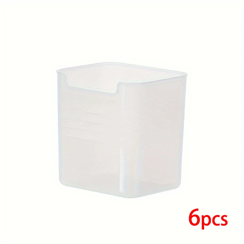 Side door refrigerator storage box, food, vegetable, fruit classification, freshness preservation box, miscellaneous storage box Peaceful Pleasures Health and Wellness 6pcs