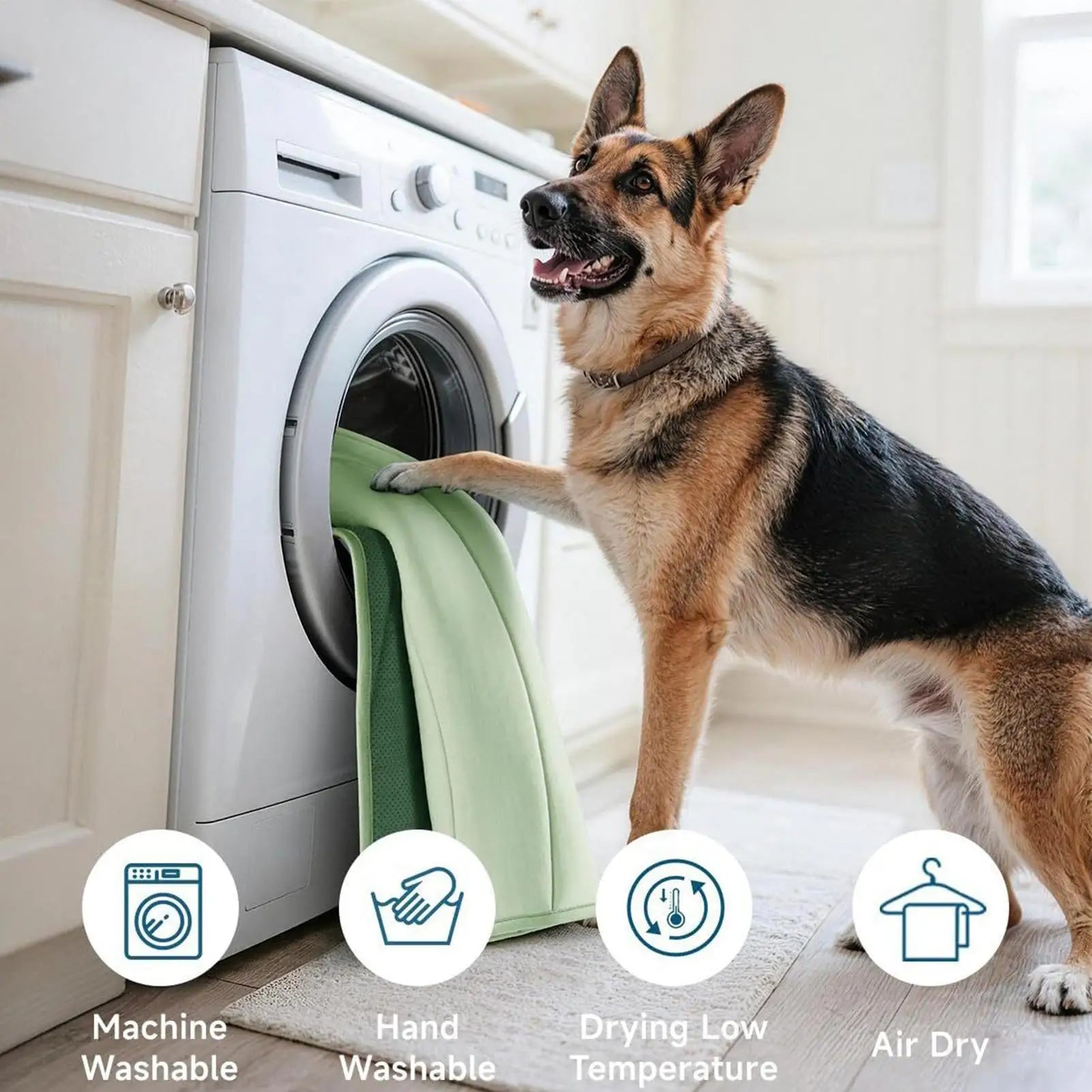 Dog Cooling Bed Non-Slip Washable Kennel Bed Cooling Dog Mat For Pet Hamster Animals Summer Outdoor Indoor Beach Car Travel Home Peaceful Pleasures Health and Wellness