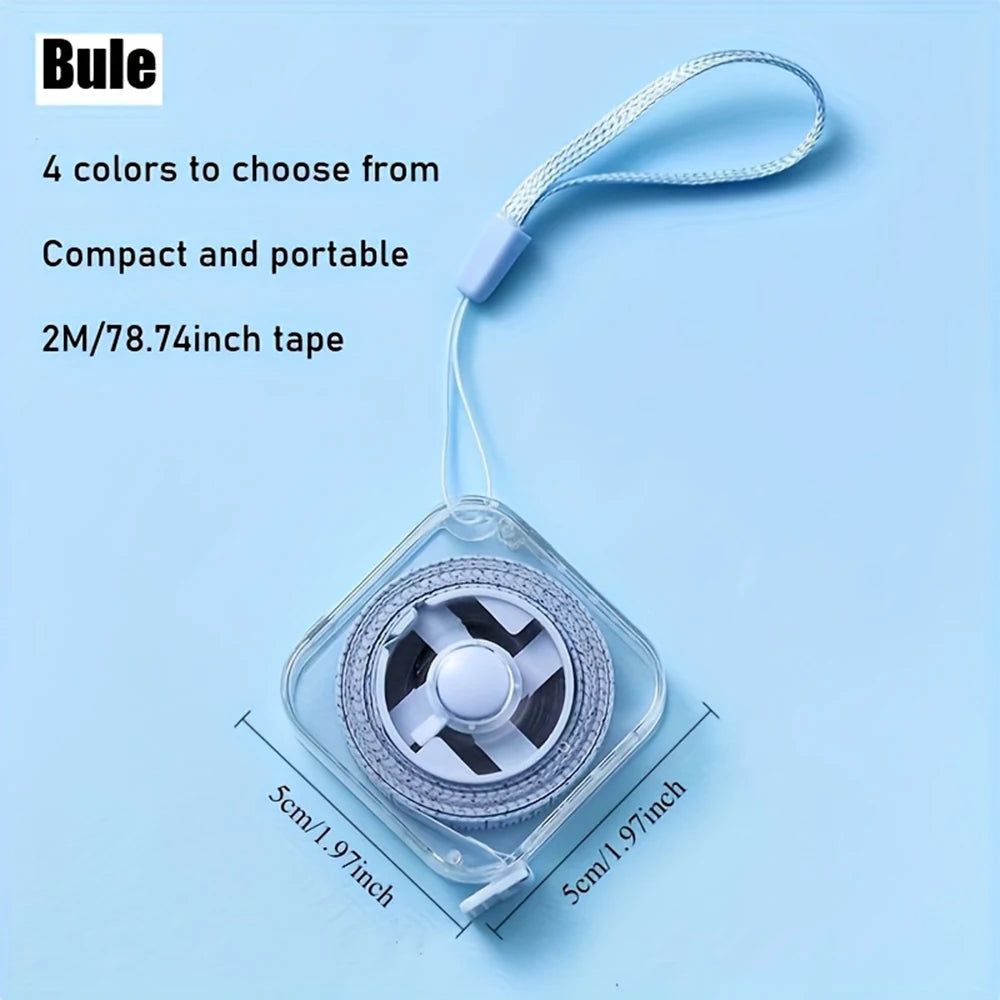 2-meter 6-foot Mini Soft Tape Measure Portable Extendable Locking