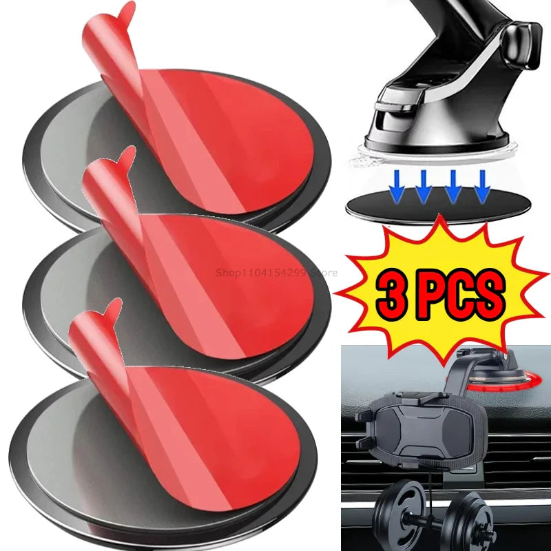 Car Adhesive Disc Pad Base for GPS, Phone & Dash Cam Mounts