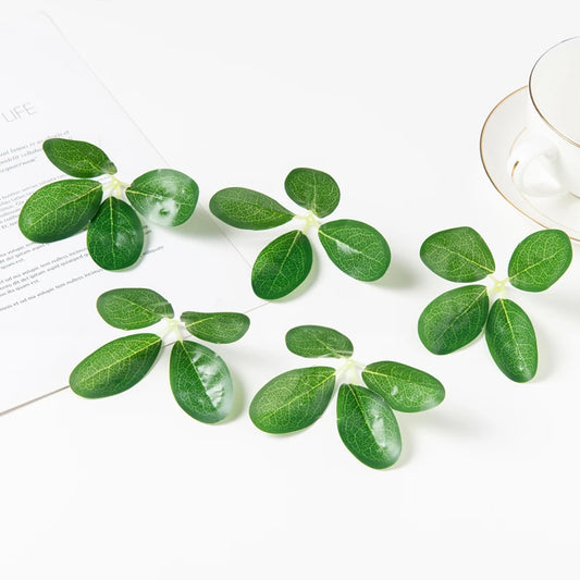 Artificial 4-Leaf Grass Stems – Wedding & Home Décor (20/50pc) Artificial Leaf Stems Peaceful Pleasures Health and Wellness