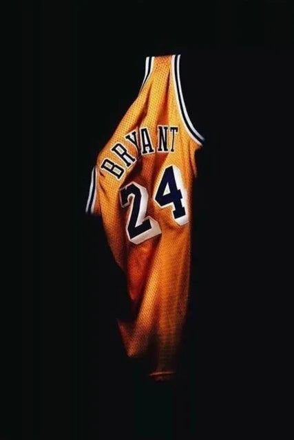 Basketball No. 24 Jersey Canvas Wall Art | Boys Room Decor