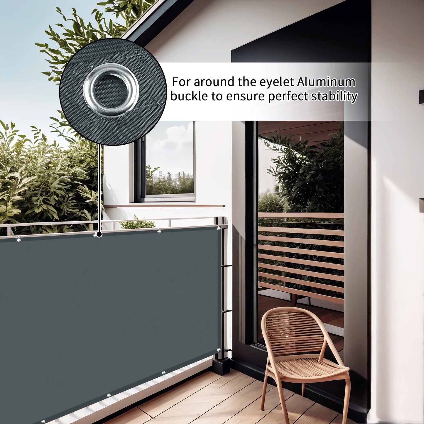 Waterproof Cloth with Grommets Shade Sail Canopy Pergola Balcony Privacy Screen UV Block for Porch Deck Outdoor Patio Pergola Peaceful Pleasures Health and Wellness