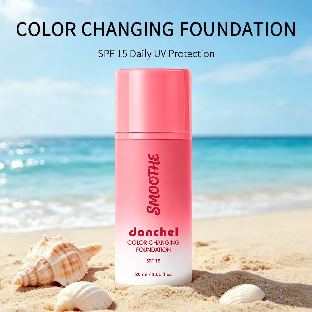 Color Changing Foundation Deep Moisturizing SPF15 Sun Protection Medium Coverage Smart Match Skin Color Natural Look Foundation Peaceful Pleasures Health and Wellness
