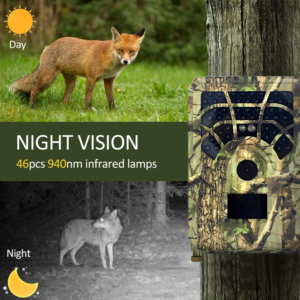 Hunting Camera Night Vision 720P 15M Wildlife Trail Cameras Tracking Infrared Hight Definition Wireless Camera Peaceful Pleasures Health and Wellness
