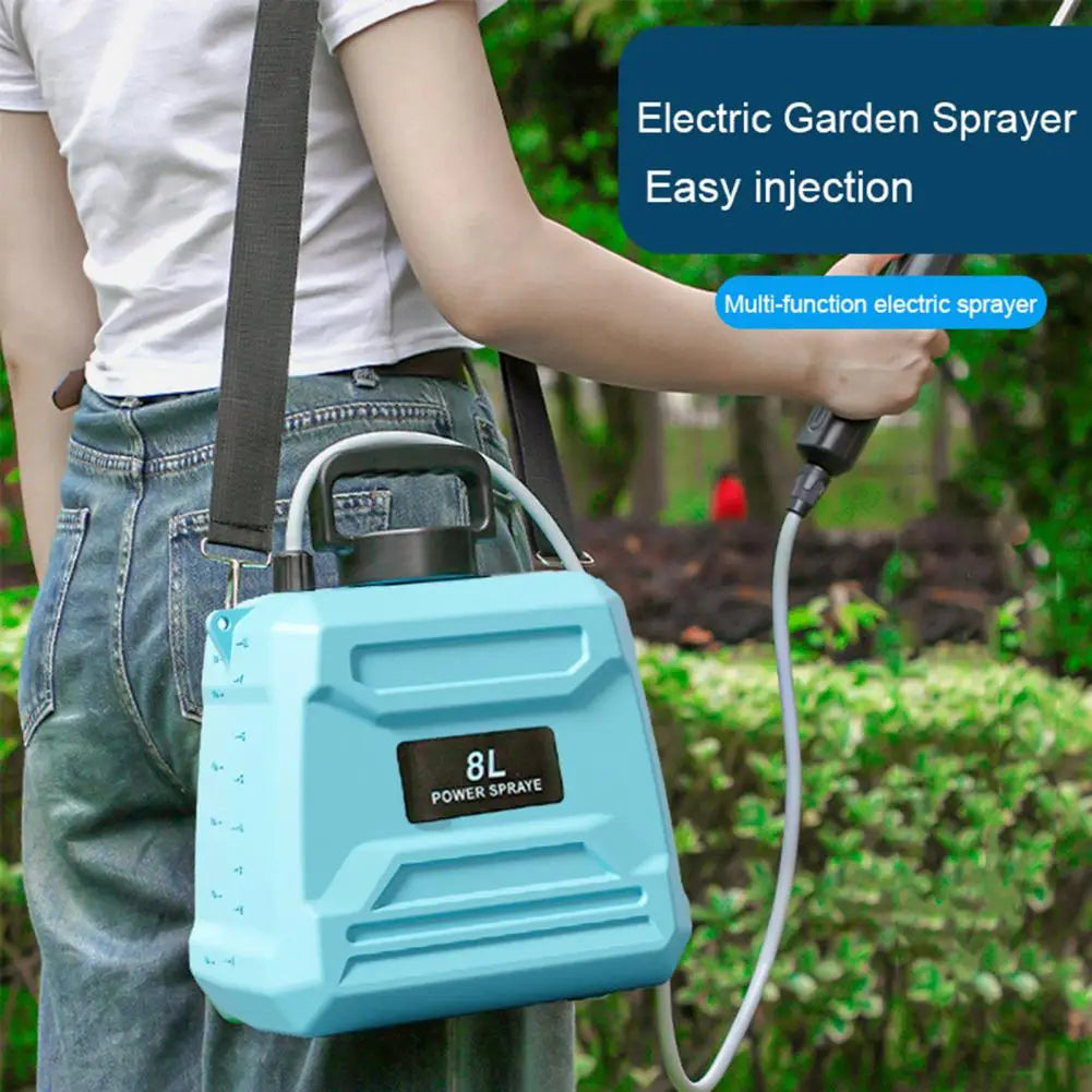 High-Pressure Agricultural Sprayer Lithium Battery 8L Backpack Pesticide Sprayer New Disinfection Irrigation Electric Sprayer Peaceful Pleasures Health and Wellness