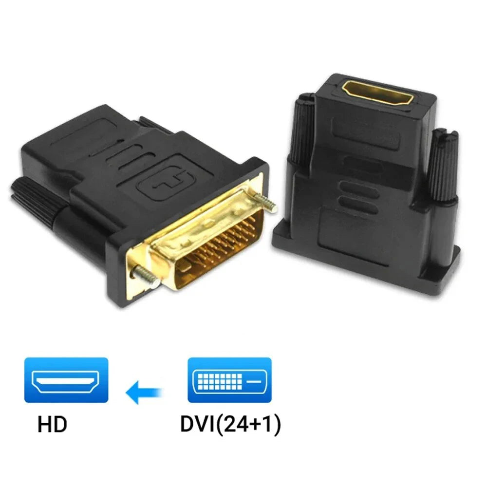 DVI to HDMI Adapter DVI-D 24+1 Male to HDMI Female 1080P