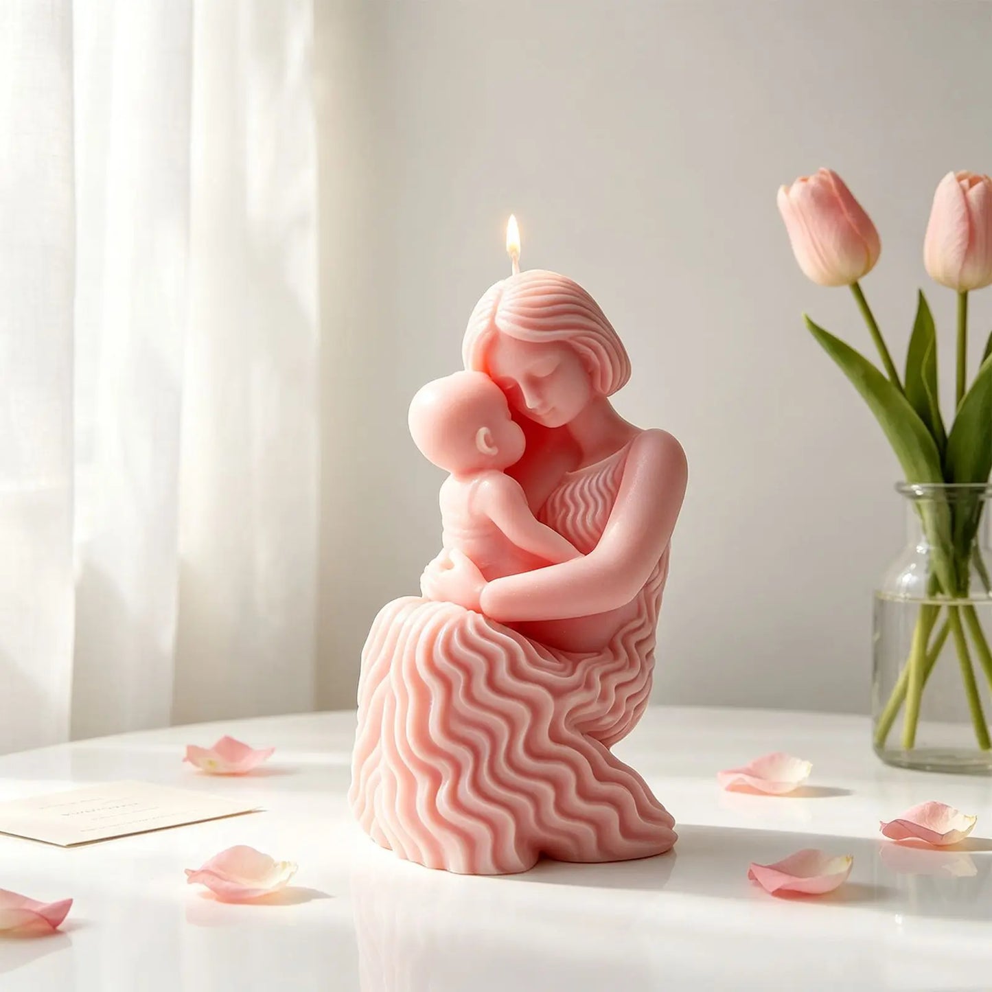3D Mother & Baby Hug Silicone Mold | Candle & Plaster Craft
