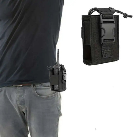 Tactical Molle Radio Walkie Talkie Holder Holster Portable Two-Way Radio Pouch Case for Outdoor Hunting Camping Activities Peaceful Pleasures Health and Wellness