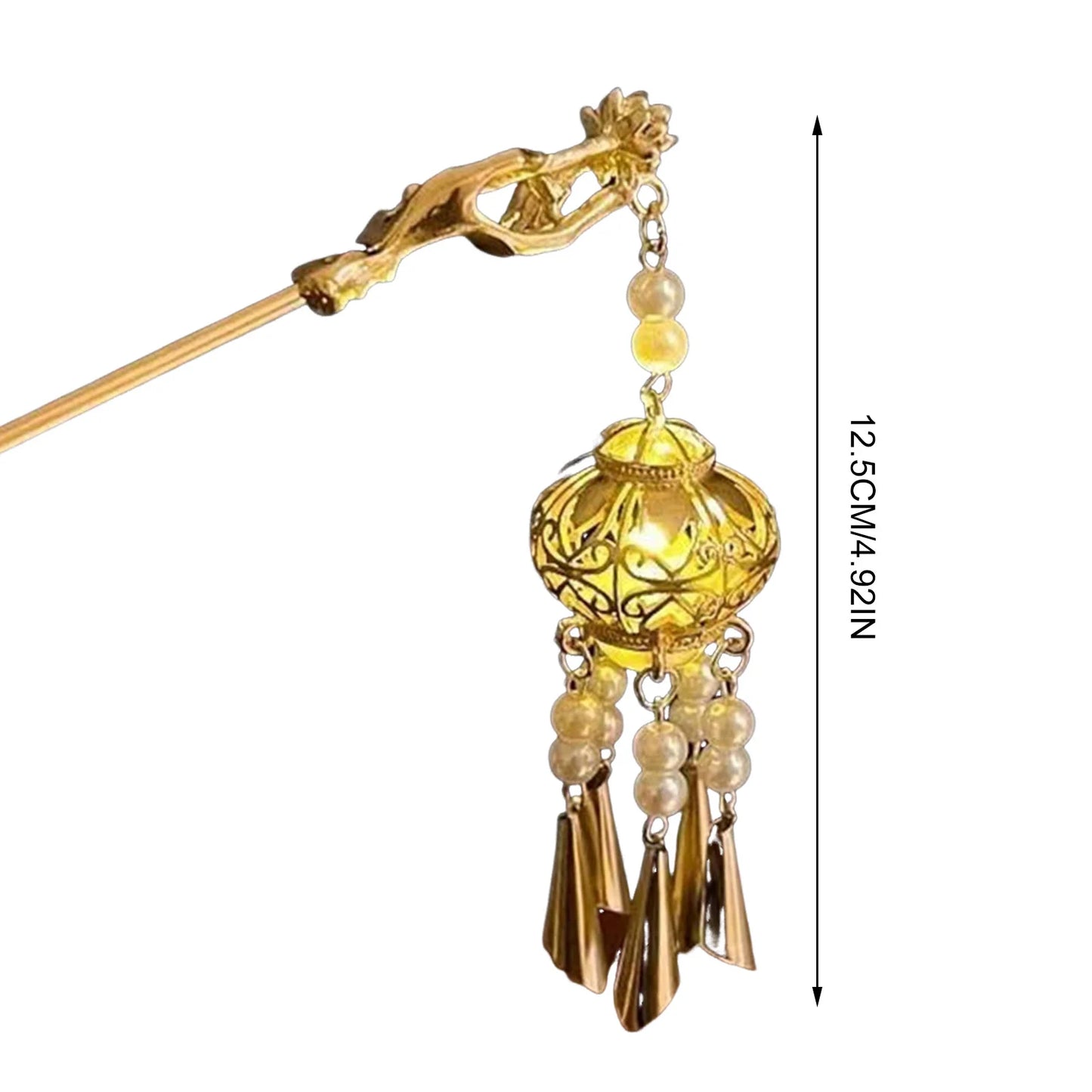 Luminous Chignon Hair Sticks With Tassel Chinese Clothing Hair Tassel Chopsticks for Festival Wedding Party Hair Decor Peaceful Pleasures Health and Wellness