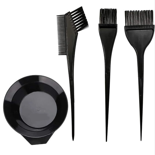 Hair Dye Color Brush and Bowl Set, Color Bowl Brushes Tool Mixing Bowl Kit Tint Comb for Hair Tint Dying Coloring Applicator Peaceful Pleasures Health and Wellness Default Title