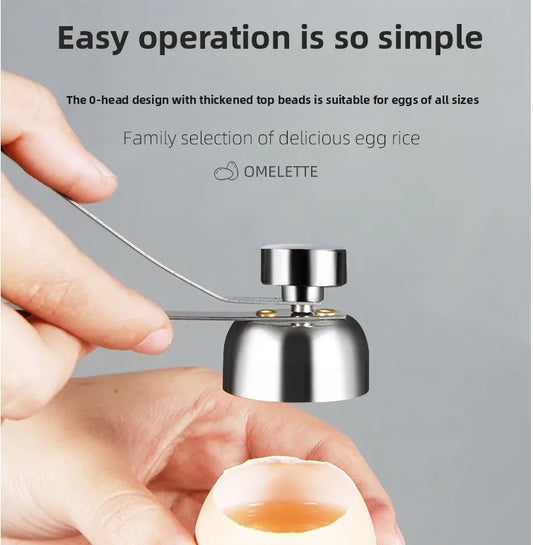 Stainless Steel Dual Head Egg Opener & Cutter Kitchen Tool Egg Opener Cutter Peaceful Pleasures Health and Wellness