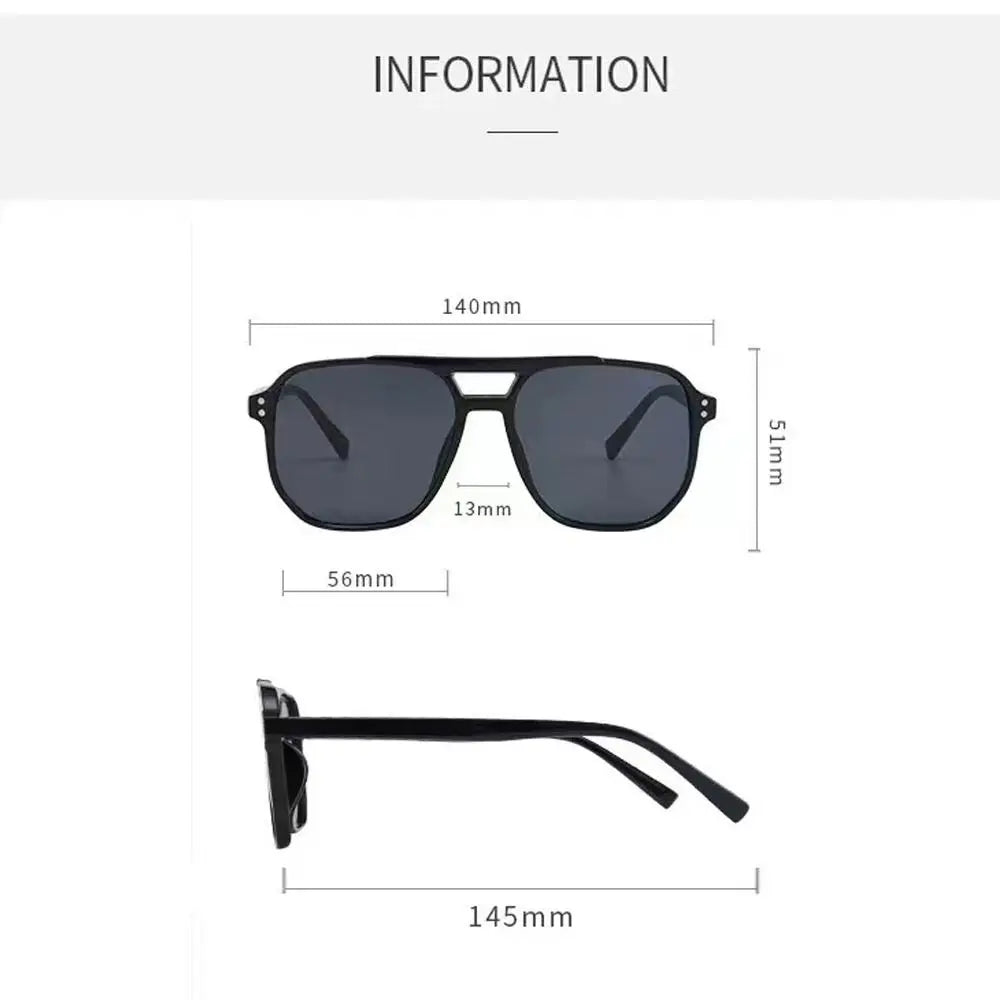 Retro Punk Square Sunglasses – UV400 Shades for Men & Women
