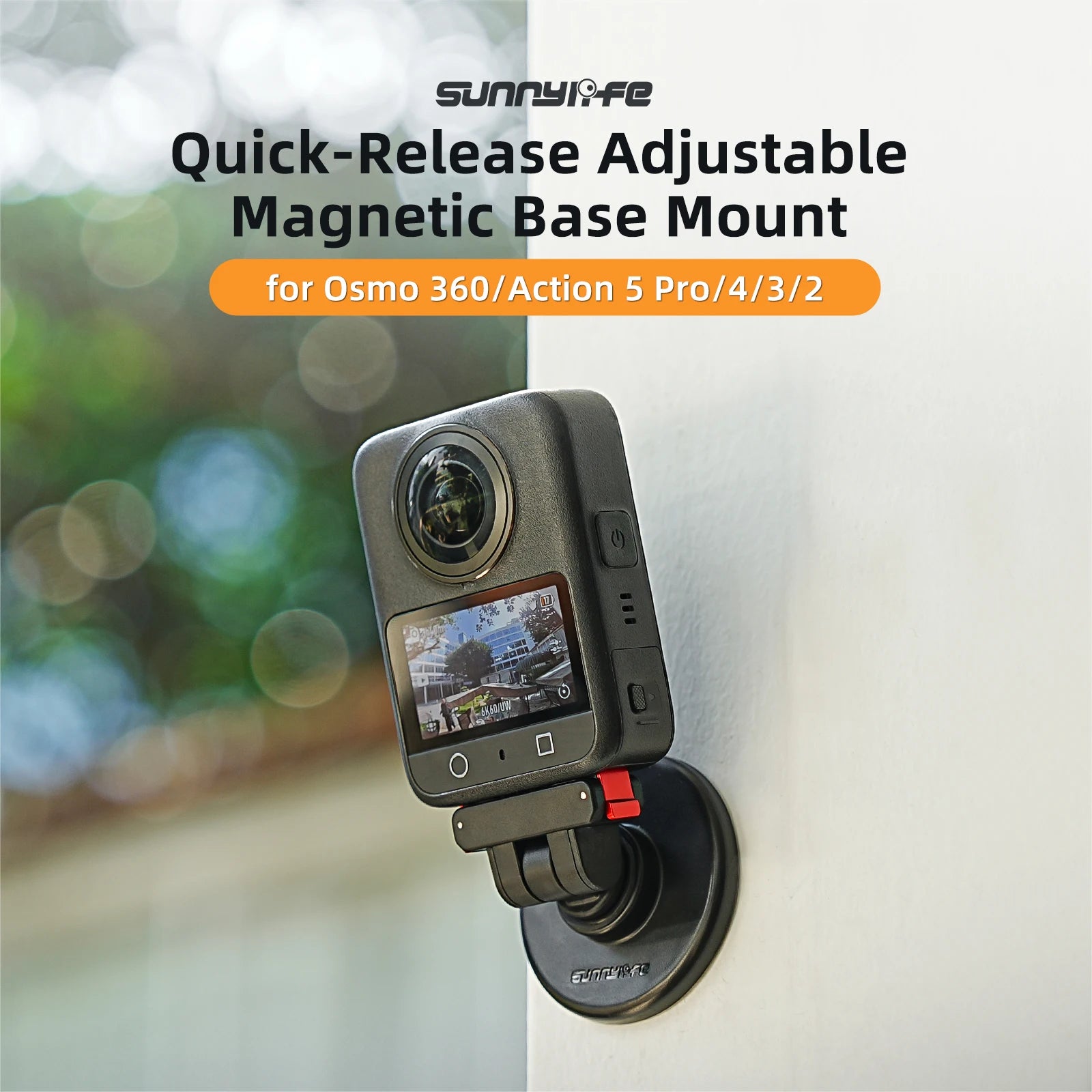 Multi-Functional Magnetic Base+Adapter For DJI OSMO 360 Quick-Release Magnetic Base For Action 5 Pro/4/3/2 Adjustable Base Mount Peaceful Pleasures Health and Wellness Default Title