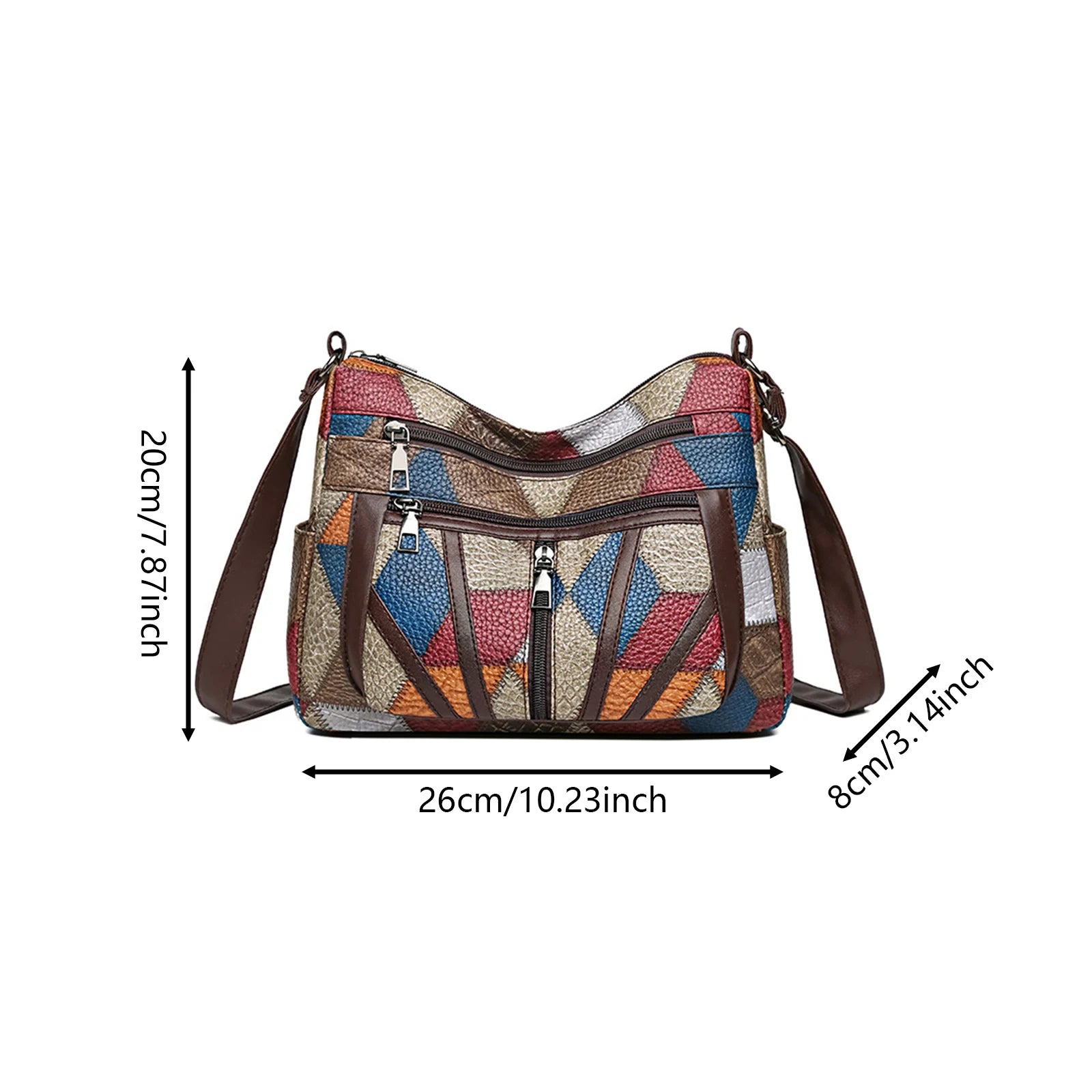 Summer Women's Crossbody Bag Unique Shoulder Bags with Aesthetic Design for Daily Use and Office Work Peaceful Pleasures Health and Wellness