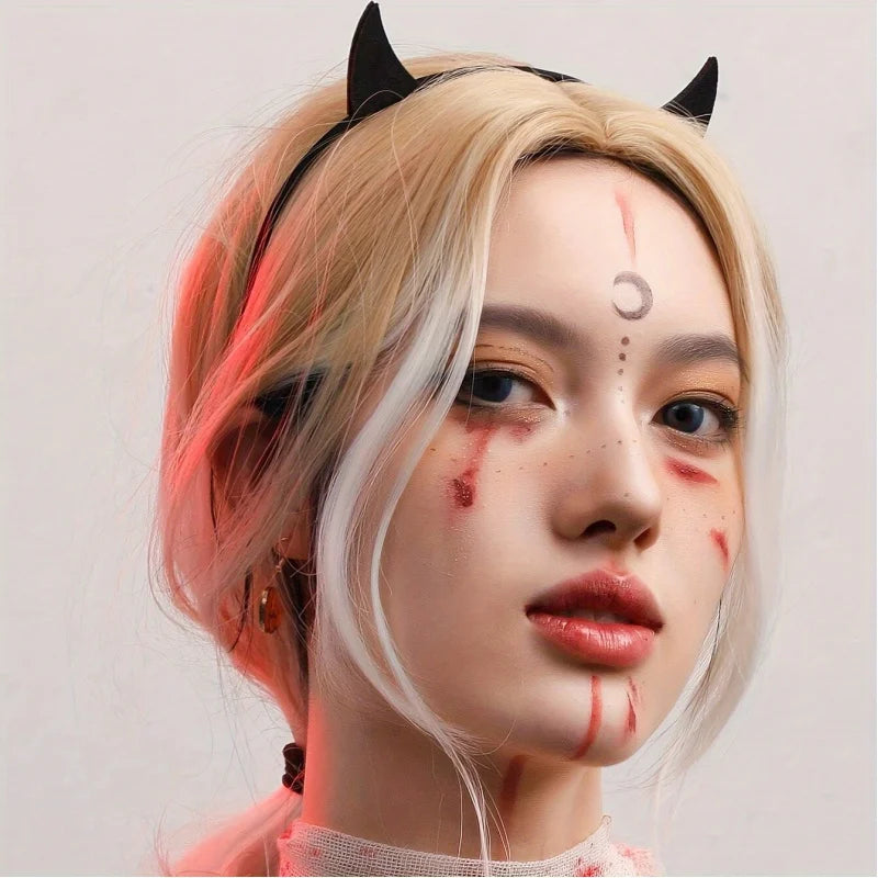 Women's Halloween Cat Ear Headband - 1pc Devil Horn Hair Accessory | Cute Yet Spooky Headwear | Costume Party Headpiece | Peaceful Pleasures Health and Wellness