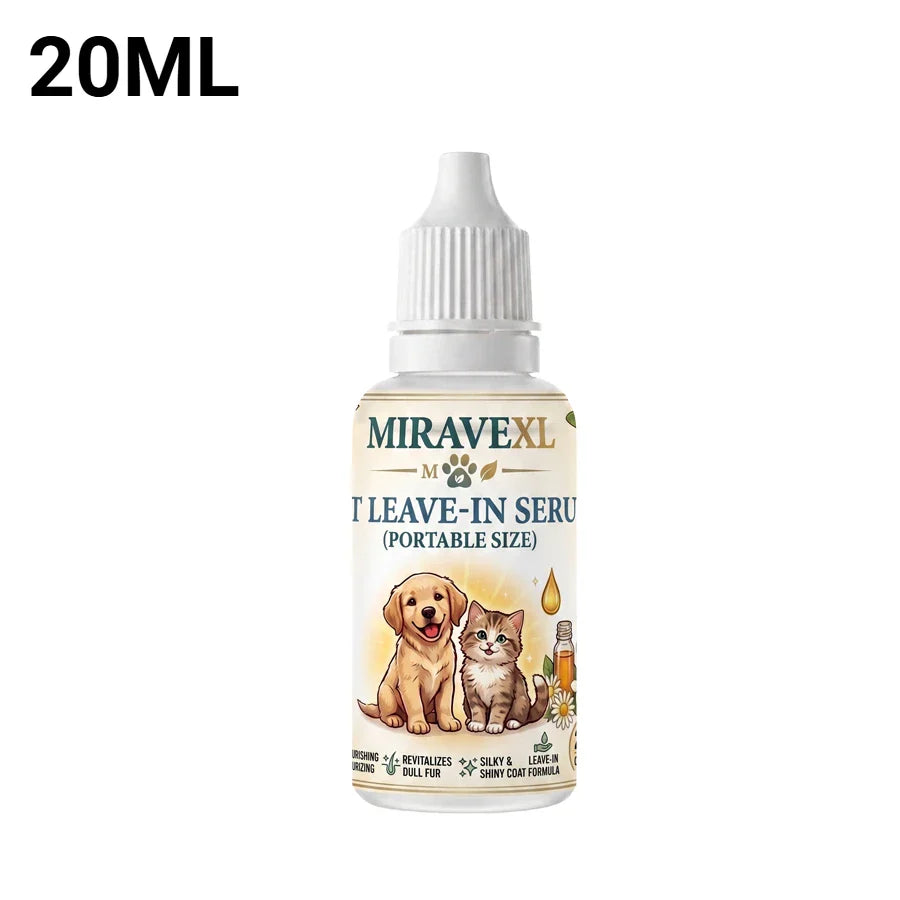MIRAVEXL Pet Waterless Serum – Dog & Cat No-Rinse Dry Shampoo
