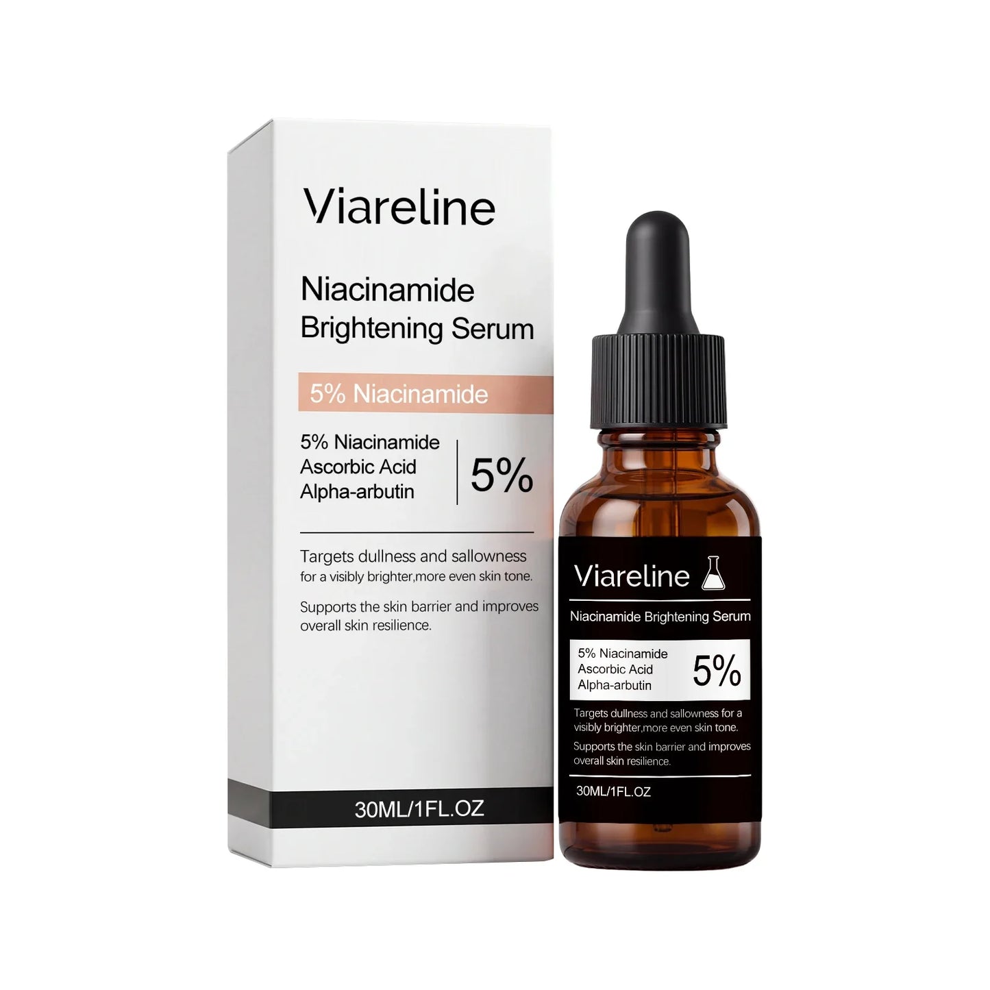 Viareline 5% Niacinamide Serum – Fade Dark Spots & Brighten
