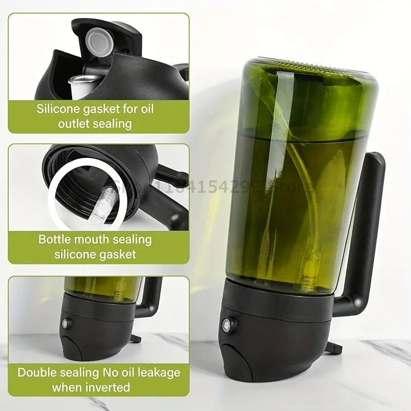 2-in-1 Oil Sprayer & Dispenser Bottle 470ml | Air Fryer BBQ