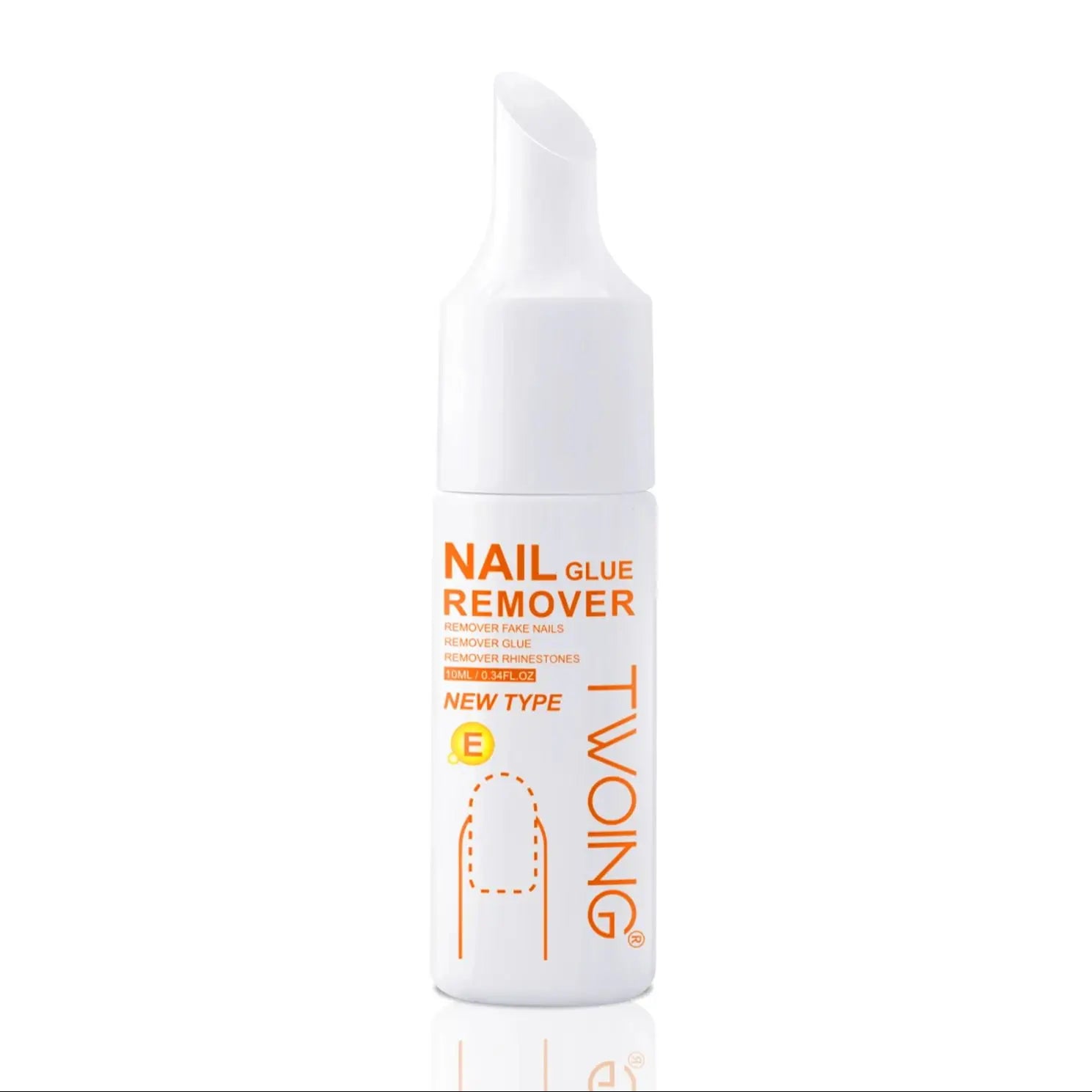 TWOING 10ml Nail Glue Remover for Fake Nails Easily Removes Acrylic Nails, Press-On Nails & Rhinestones - Convenient Prying Cap Peaceful Pleasures Health and Wellness A0050-1