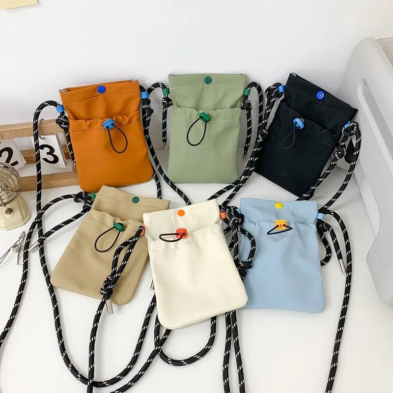 Mini Nylon Crossbody Bag – Phone Wallet Shoulder Purse