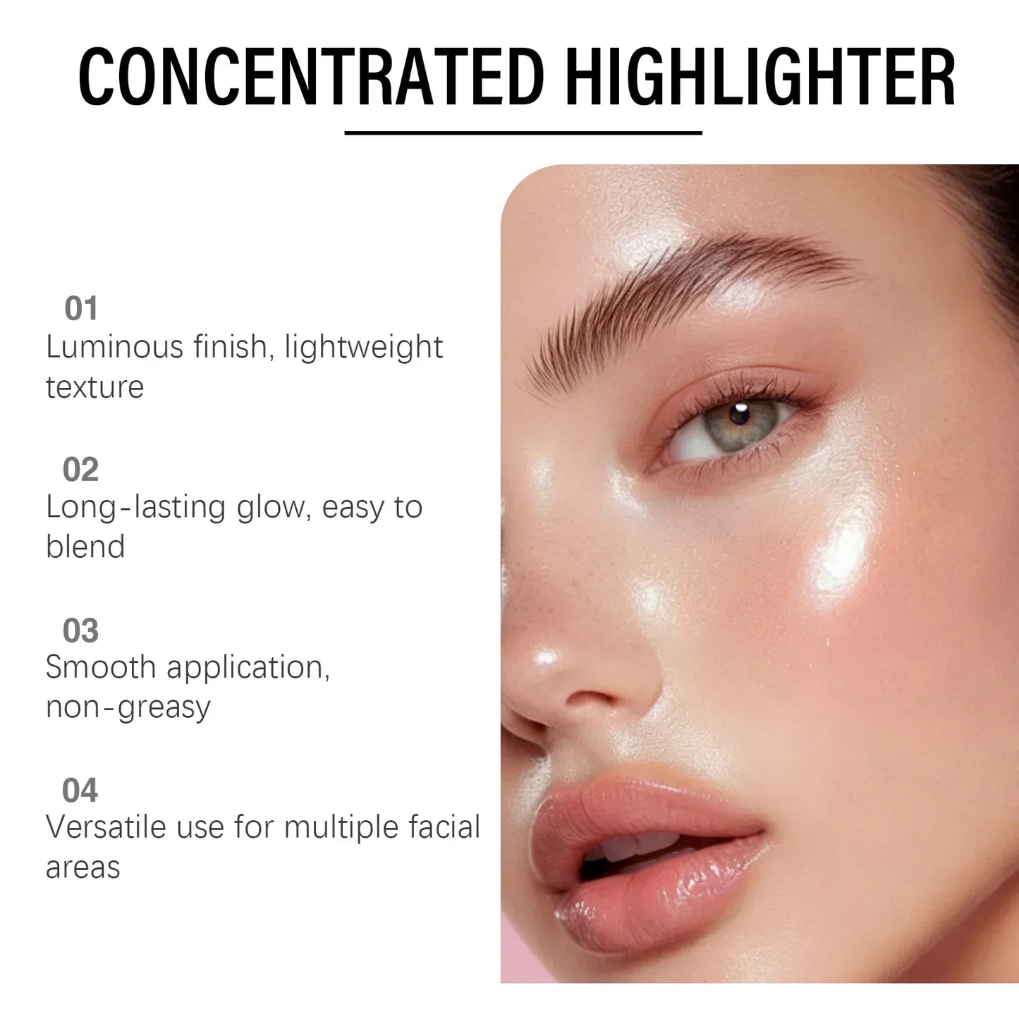 Zephoco Concentrated Liquid Highlighter | Glowing Skin Makeup