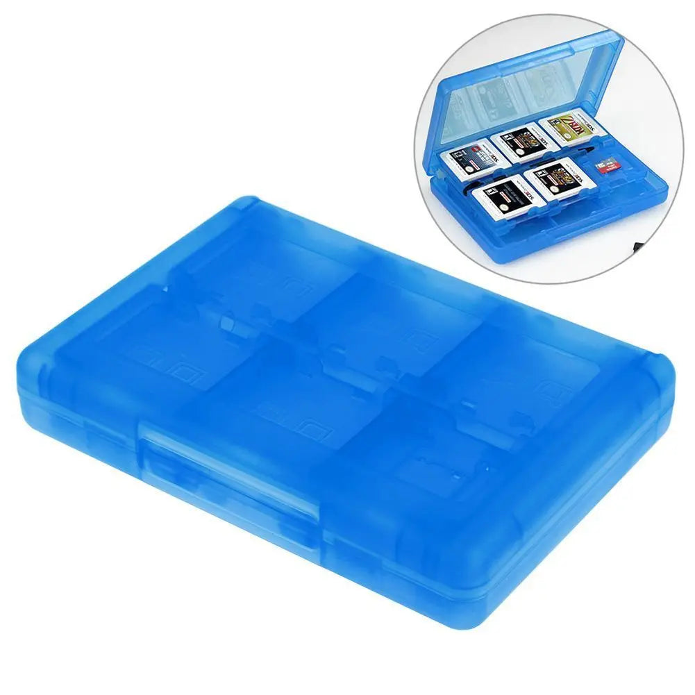 28-in-1 Game Card Case Compatible Nintendo NEW 3DS / 3DS / DSi / DSi XL / DSi LL / DS / DS Lite Cartridge Storage Box Holder Peaceful Pleasures Health and Wellness