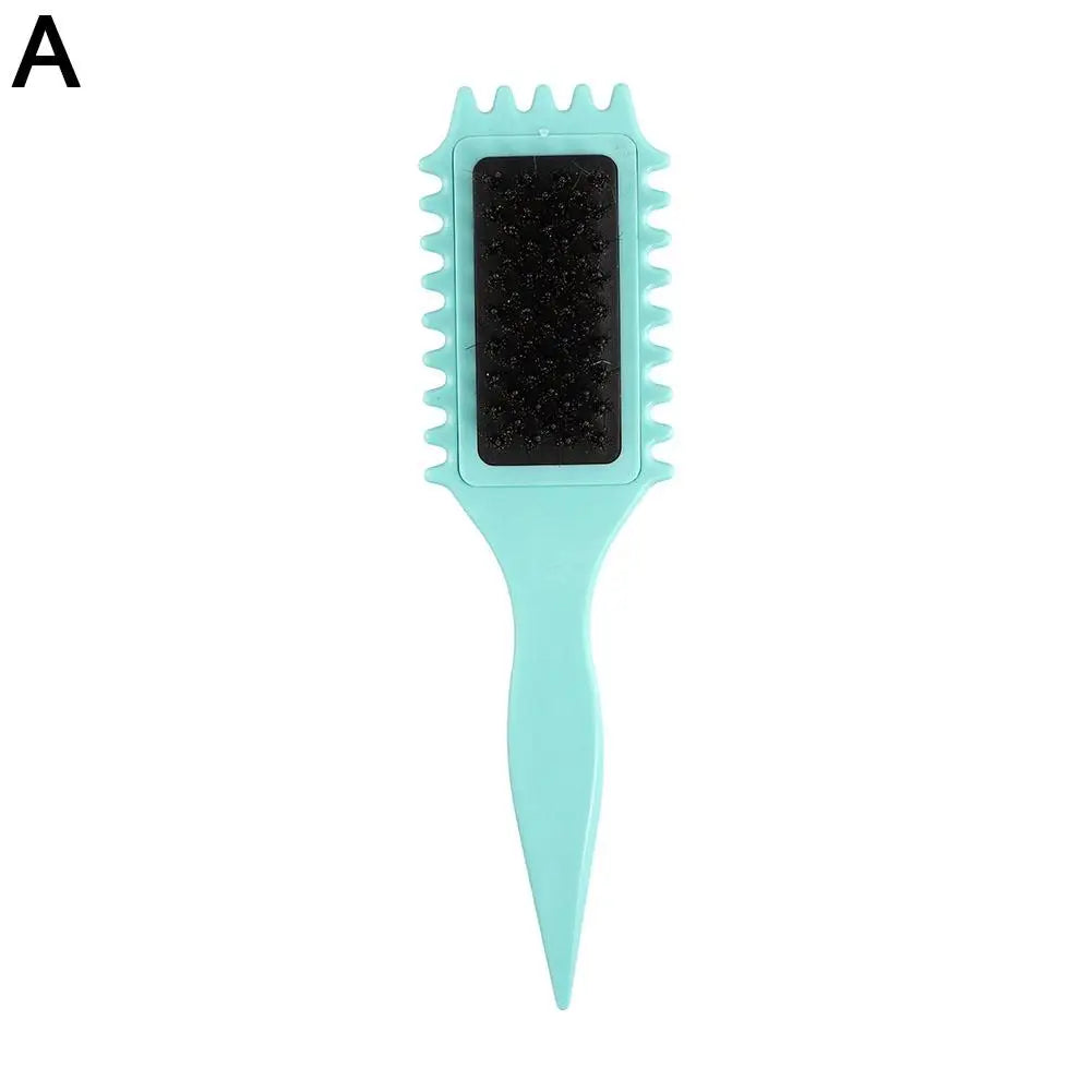 Styling Curly Hair Styling Brush Scalp Massage Wild Boar Curling Comb Untie Curly Brush Tangled Barber Hair Styling Tools Peaceful Pleasures Health and Wellness A blue