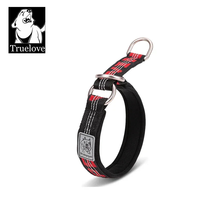 TRUELOVE P chain Pet Reflective Collar Nylon Best Neoprene Padded Half Choke Training Lightweight Washable Sports YC1852 Peaceful Pleasures Health and Wellness