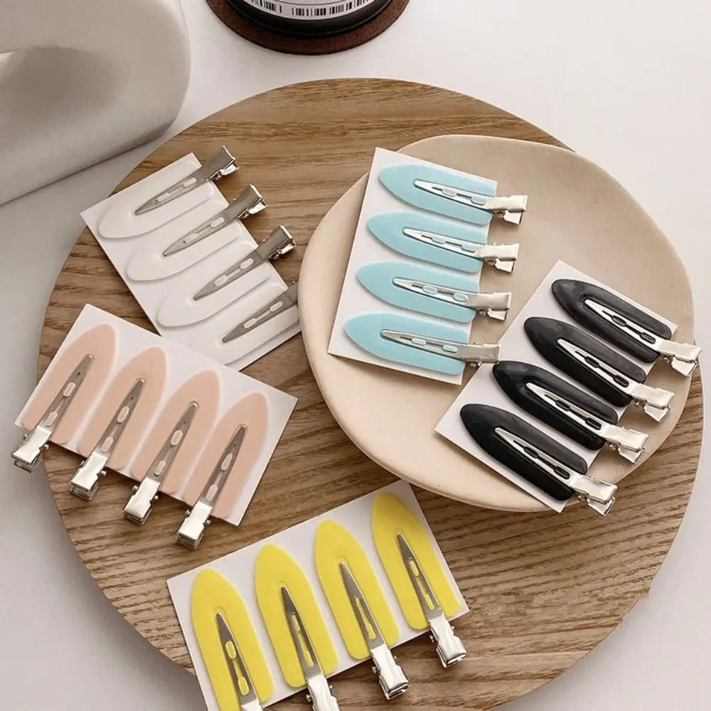 Korean Seamless Hair Clip Solid Color Bangs Clip Broken Hair Clip Super Fairy Makeup Hair Clip No Damage To Hair Side Hair Clips Peaceful Pleasures Health and Wellness