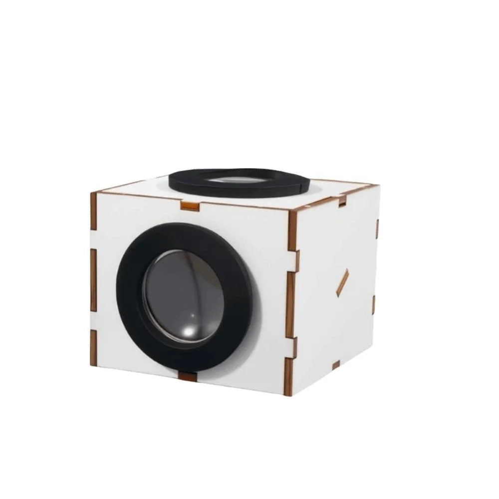 Metal Shell Waist-Level Viewfinder Coated Lens Manual Assembly Viewfinder Photography Accessories Portable Viewfinder Peaceful Pleasures Health and Wellness White