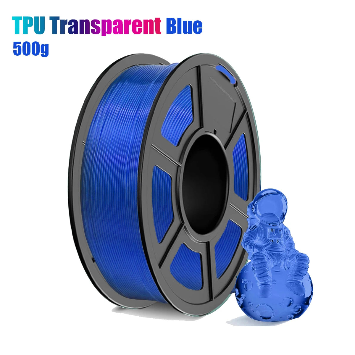 DINGSUN 3D 1.75mm TPU Filament 95A Transparent | ±0.03mm