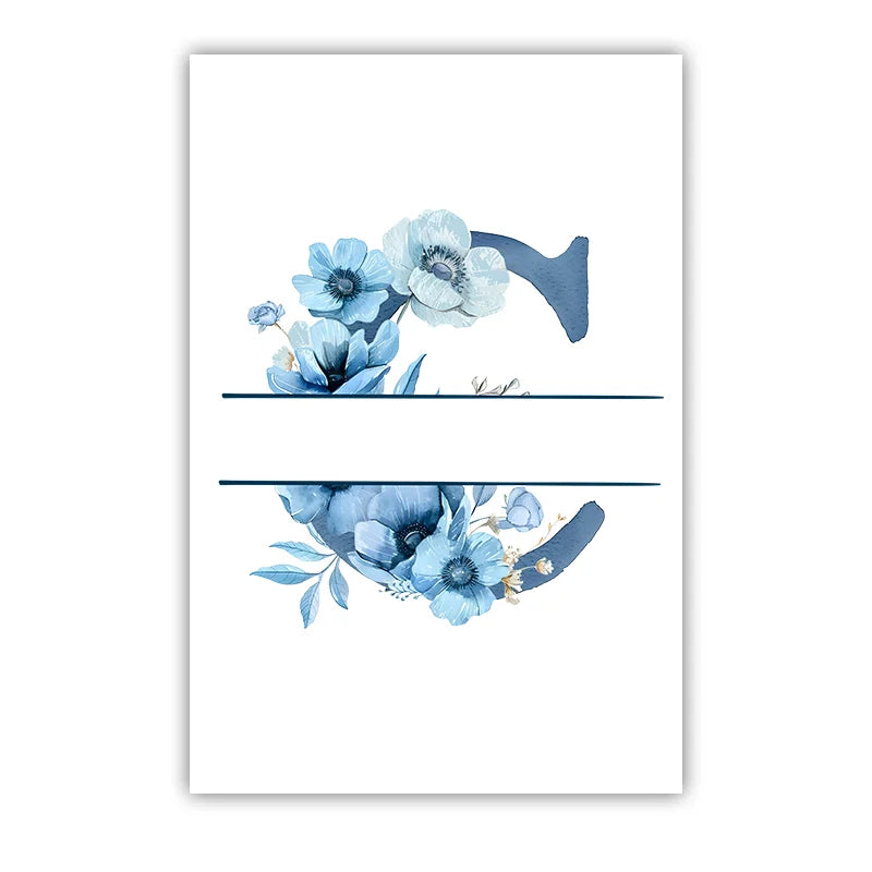 Custom Name Nursery Wall Art, Animal Flower Canvas Painting, Nordic Poster Print for Baby, Toddler Kids Room Decor Peaceful Pleasures Health and Wellness C 50x70cm NoFrame China Mainland
