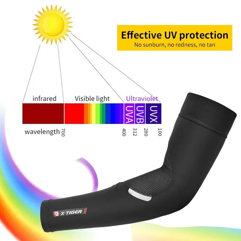 X-TIGER UV Protection Cooling Arm Sleeves | Cycling & Sports