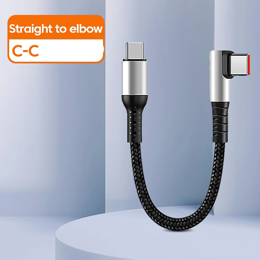 6A USB-A to USB-C Fast Charging Cable 0.25M & 0.5M Short