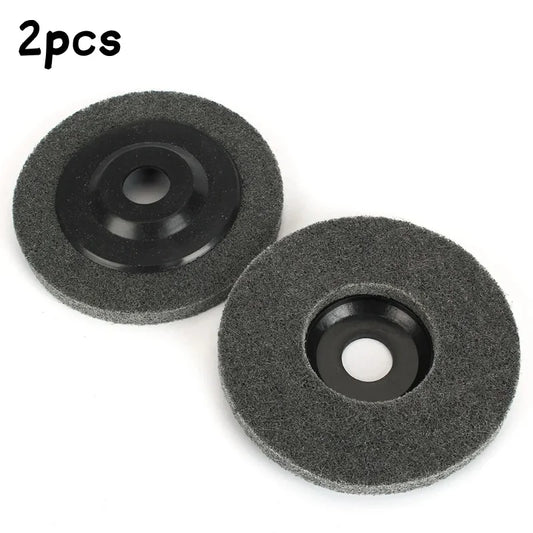 5-inch Nylon Fiber Polishing Wheel Suitable Metal Rust Removal Peaceful Pleasures Health and Wellness 2pcs 5 inches