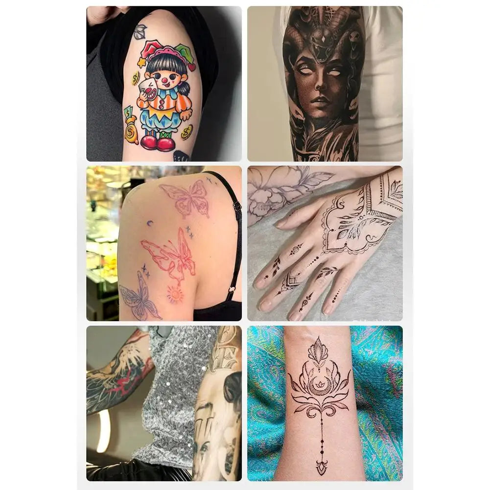 Dual-End Temporary Tattoo Markers – 10 Color Body Art Pens