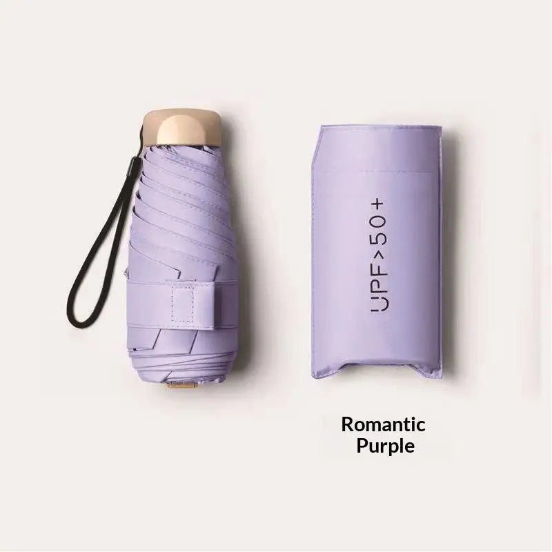 Mini Foldable Travel Umbrella – UPF 50+ UV Protection Pocket Size