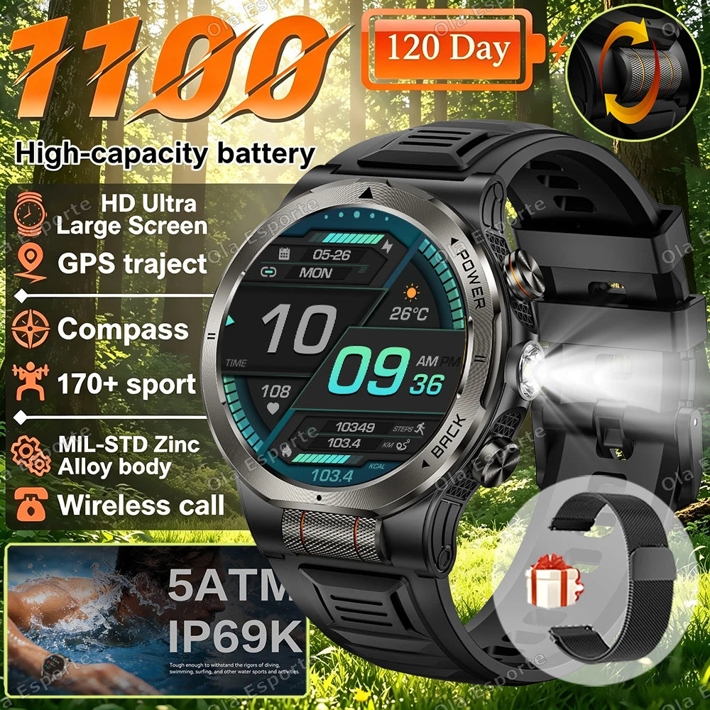 Ola Esporte HW12 AMOLED Smartwatch 1100mAh | Men's Sports