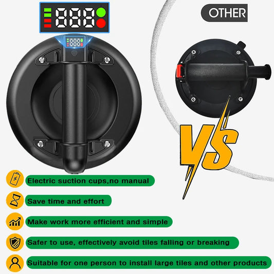 Electric Vacuum Suction Cup 8 Inch 200kg Bearing Capacity Heavy Duty Vacuum Lifter for Granite Tile Glass Manual Lifting Powerfu Peaceful Pleasures Health and Wellness