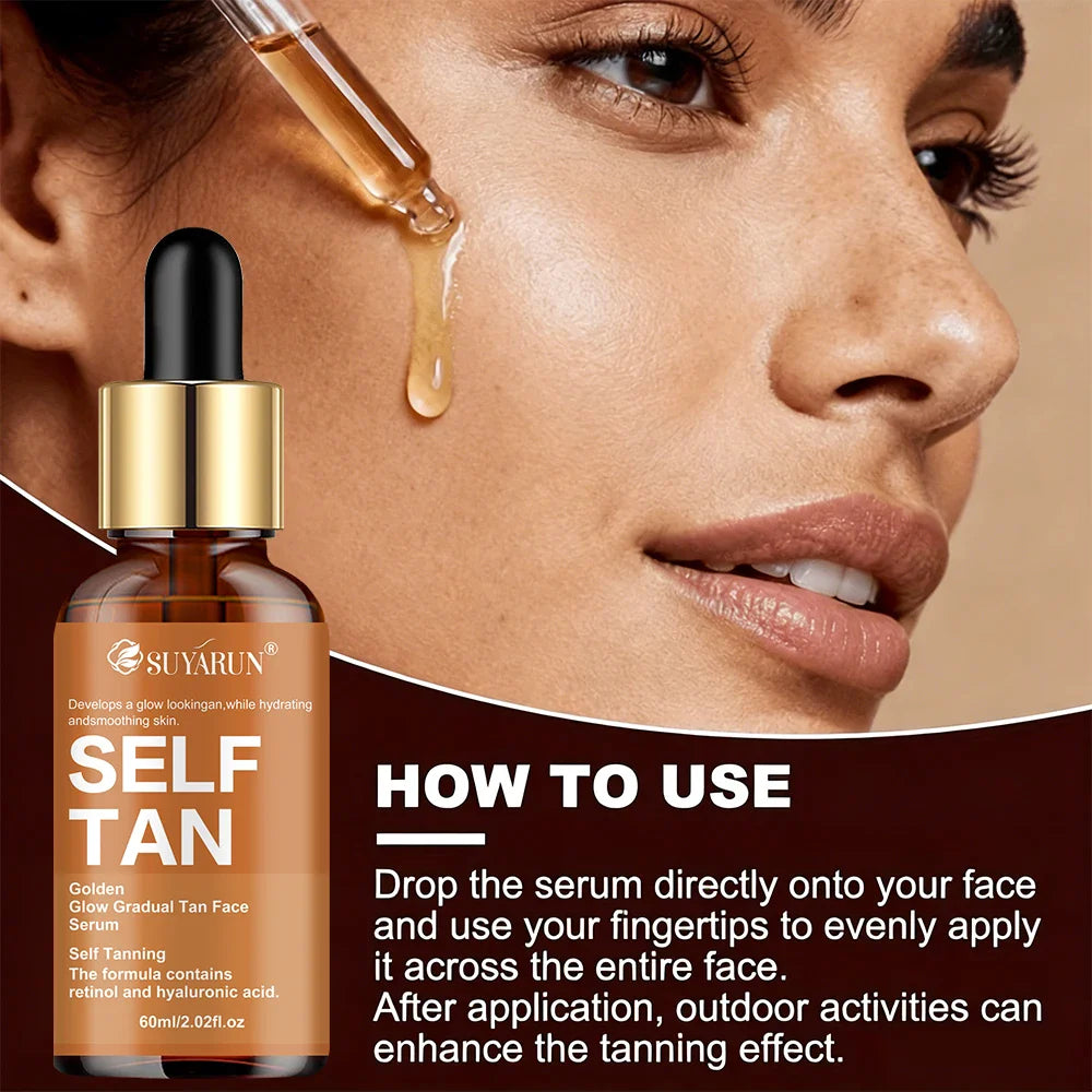 SUYARUN Self-Tanning Serum – Coconut, Jojoba Oil & Aloe