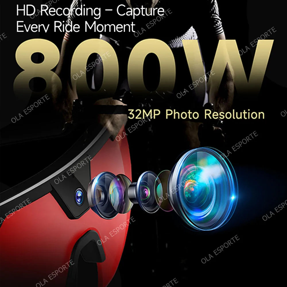 4K AI Smart Cycling Glasses | Camera, BT & AI Translation
