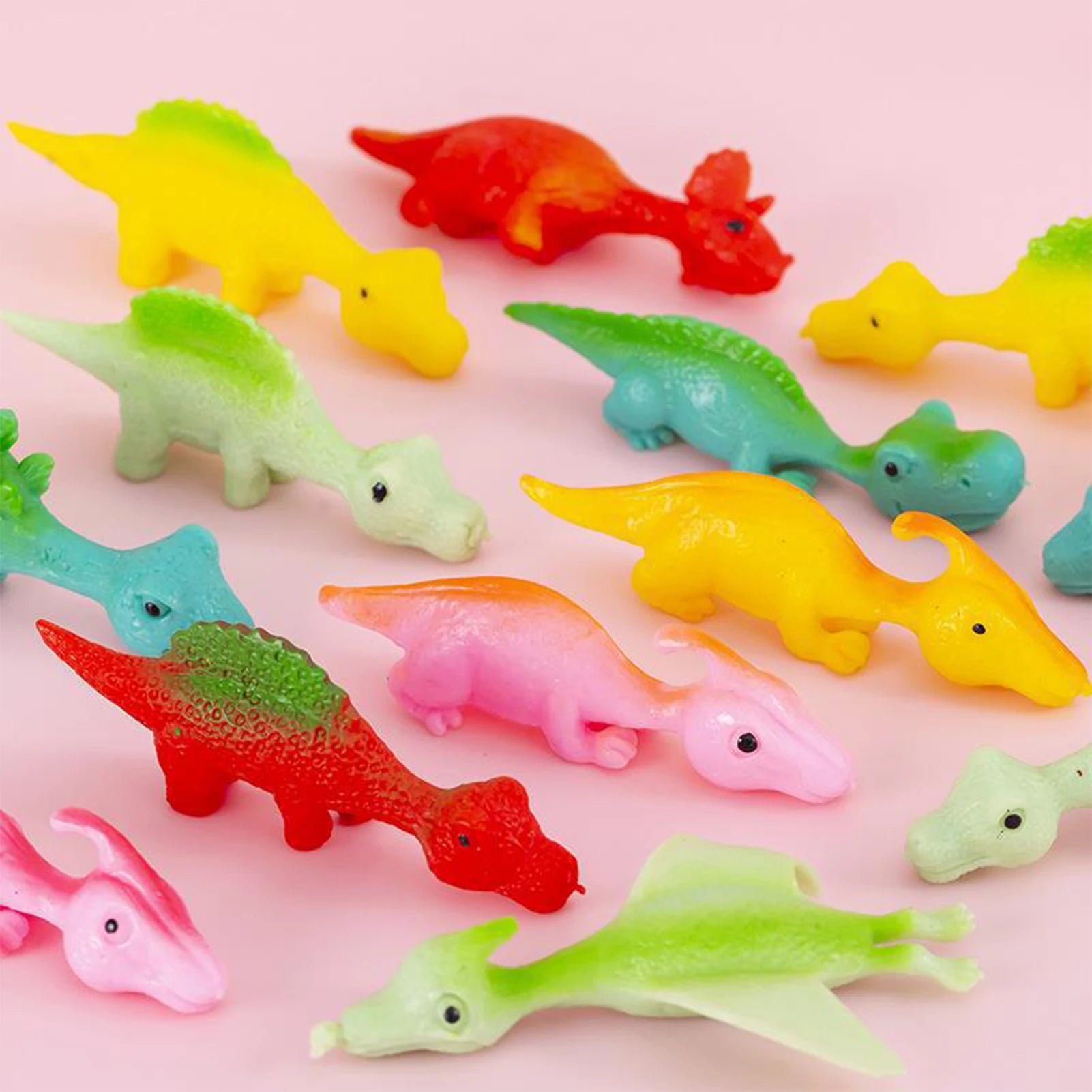 Finger Catapult Dinosaur Toy Funny Mini Rubber Dino Finger Sling Shot Toys for Christmas Birthday Goodie Bag Stuffers Peaceful Pleasures Health and Wellness