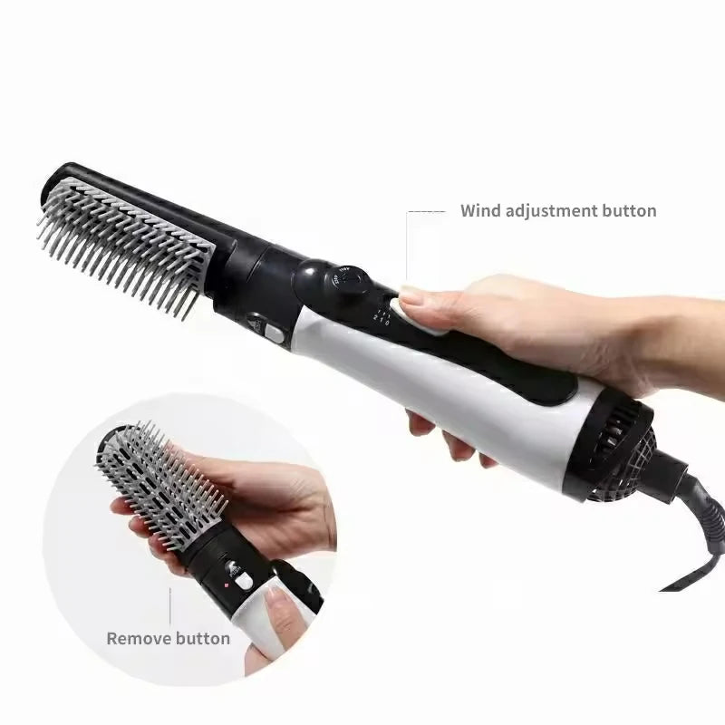 Hair Dryer and Hot Air Brush Professional Negative Ionic Ceramic Volumizer Styler Lightweight One Step Blow Brush Styling Tool Peaceful Pleasures Health and Wellness